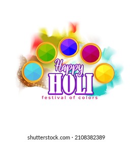 Vector illustration of Happy Holi greeting