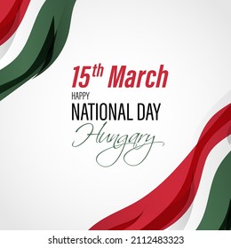 vector illustration for happy Hungary national day 