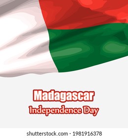 vector illustration for happy independence day Madagascar 