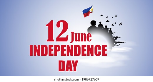 vector illustration for happy independence day - Philippines  