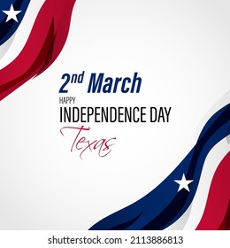 Vector illustration of Happy Independence Day Texas