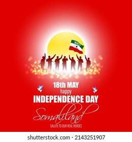 Vector illustration for happy Independence Day Somaliland