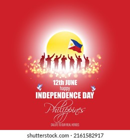 ilustración vectorial del día de la independencia feliz - Filipinas