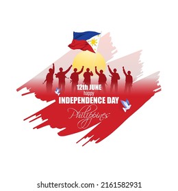 vector illustration for happy independence day - Philippines