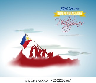 vector illustration for happy independence day - Philippines