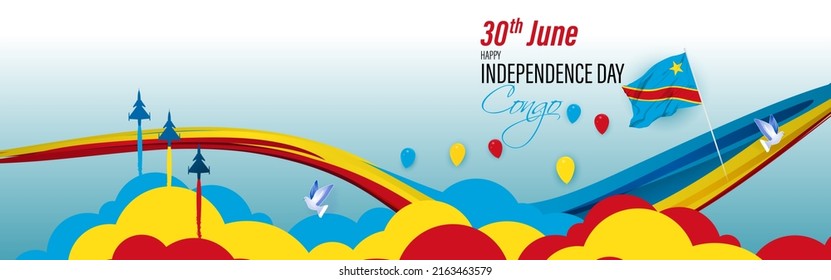 vector illustration for happy independence day Congo