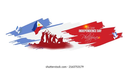 vector illustration for happy independence day - Philippines