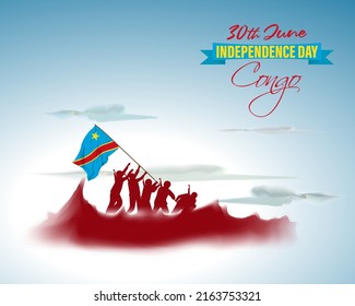 vector illustration for happy independence day Congo