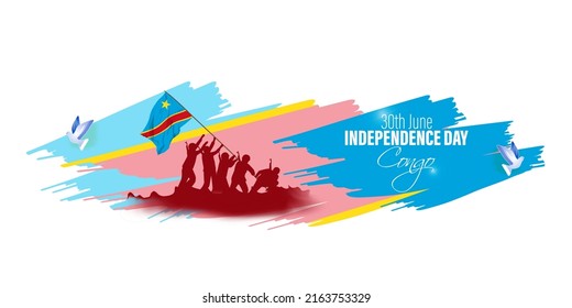 vector illustration for happy independence day Congo