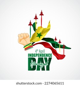 Vector illustration of Happy Independence Day Senegal