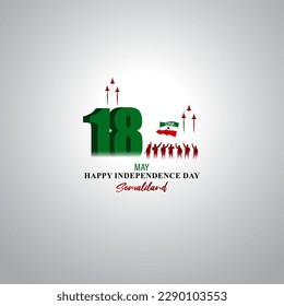Vektorgrafik zum Happy Independence Day Somaliland Social Media-Story-Feed-Movie-up-Vorlage