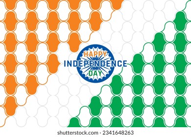 Imagen vectorial del Día de la Independencia Feliz India, Volante, cartel y diseño de afiches para el 15 de Agosto.