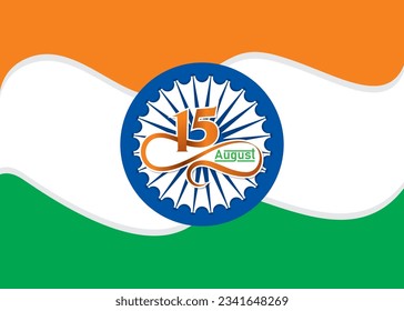 Vector illustration of Happy Independence day India,  Flyer, banner and poster  design for 15th August.