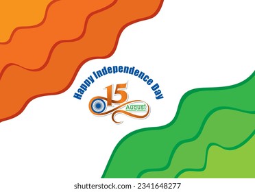 Vector illustration of Happy Independence day India,  Flyer, banner and poster  design for 15th August.