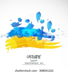 Vector Illustration happy Independence day of Ukraine.