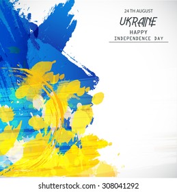 Vector Illustration happy Independence day of Ukraine.