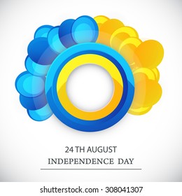 Vector Illustration happy Independence day of Ukraine.