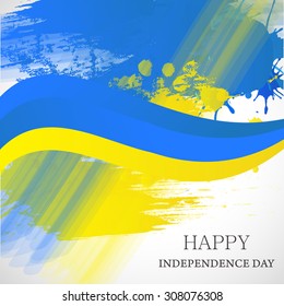 Vector Illustration happy Independence day of Ukraine.