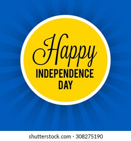 Vector Illustration happy Independence day of Ukraine.