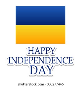 Vector Illustration happy Independence day of Ukraine.