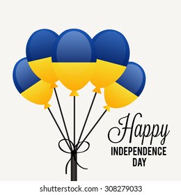 Vector Illustration happy Independence day of Ukraine.