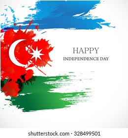   Vector Illustration Happy independence day of Azerbaijan.