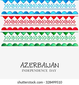   Vector Illustration Happy independence day of Azerbaijan.