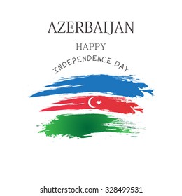   Vector Illustration Happy independence day of Azerbaijan.