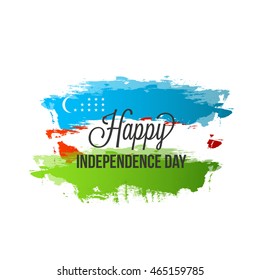 Vector illustration happy Independence Day Uzbekistan.