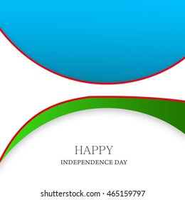 Vector illustration happy Independence Day Uzbekistan.