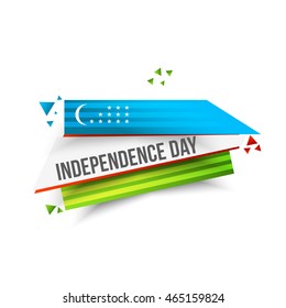 Vector illustration happy Independence Day Uzbekistan.