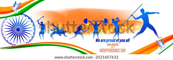 Vector illustration for happy independence day\
India-15 august