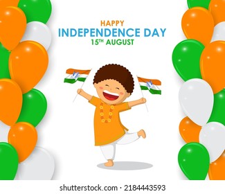 vector illustration  for happy Indian independence day