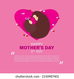 Vector illustration for happy international mother’s day.