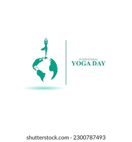 Vector illustration of Happy International Day of Yoga social media story feed mockup template