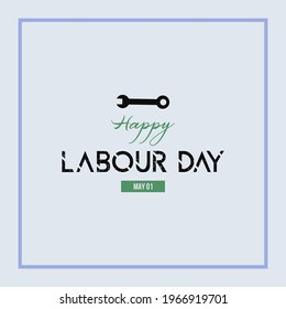 Vector illustration of Happy International Labour Day background.