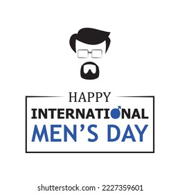 Vector illustration of Happy International Men's Day 