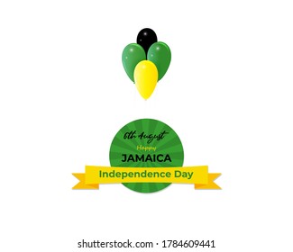 Vector illustration for happy Jamaica Independence Day