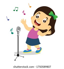 Vector Illustration Happy Kids Playing Musical Stock Vector (Royalty ...