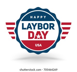 Vector illustration of Happy Labor day USA 