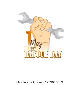 vector illustration for happy labor day-1 May