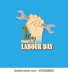 vector illustration for happy labor day-1 May