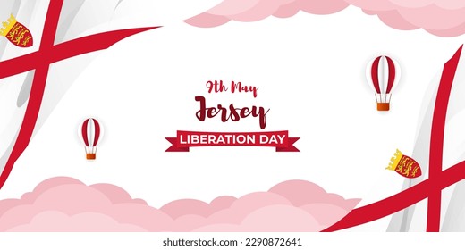 Vector illustration for Happy Liberation Day Jersey, social media story feed mockup template post