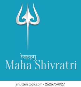 Ilustração vetorial Happy Maha Shivratri.	