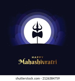 Vector Illustration Of Happy Mahashivratri, Lord Shiva, Shivratri