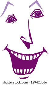 Vector illustration of a happy man