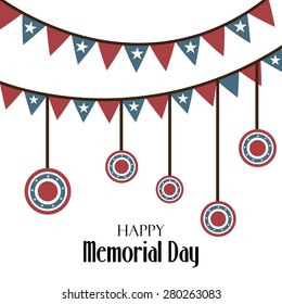 Vector illustration for Happy Memorial Day. 