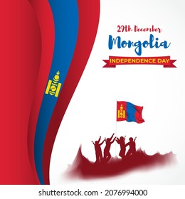 Vector illustration of happy Mongolia independence day