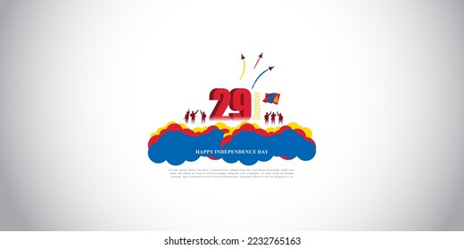 Vector illustration of happy Mongolia independence day