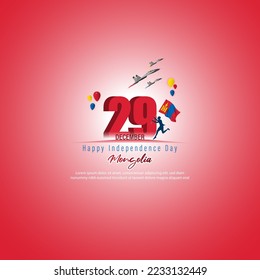 Vector illustration of happy Mongolia independence day